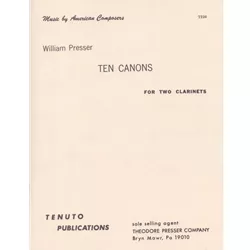 10 Canons - Clarinet Duet