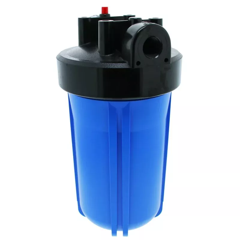 10″ Neo-Pure Big Flow Filter Housing Blue Sump/Black Cap 3/4″ with Pressure Relief