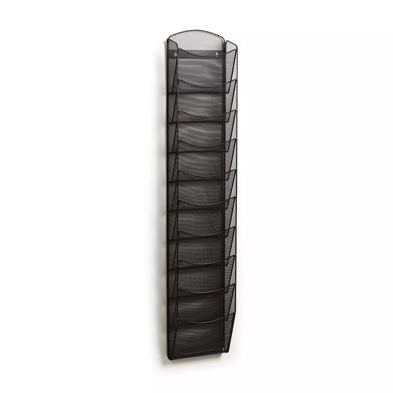 10-Pocket Onyx Magazine Rack Black