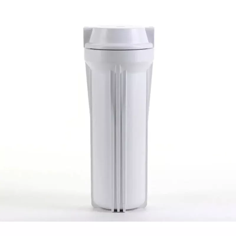 10″ White Housing w/ White Flat Cap, RO & Filtration Systems 3/8″ Ports