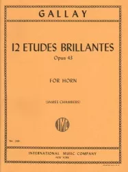 12 Etudes Brillantes, Op.43 - Horn