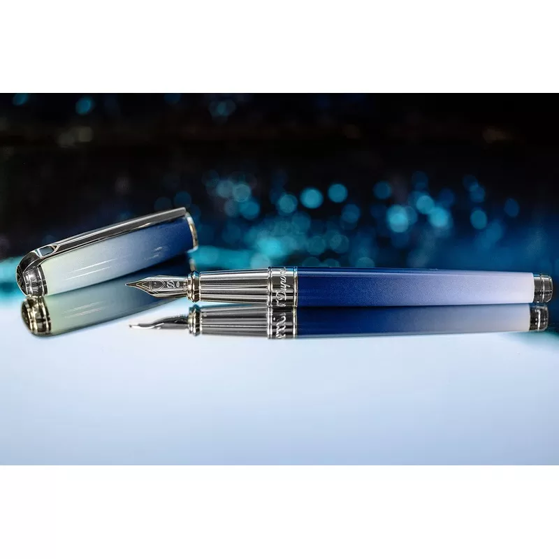 (Bottom Shelf) S.T. Dupont Line D Large Fountain Pen – La Mer