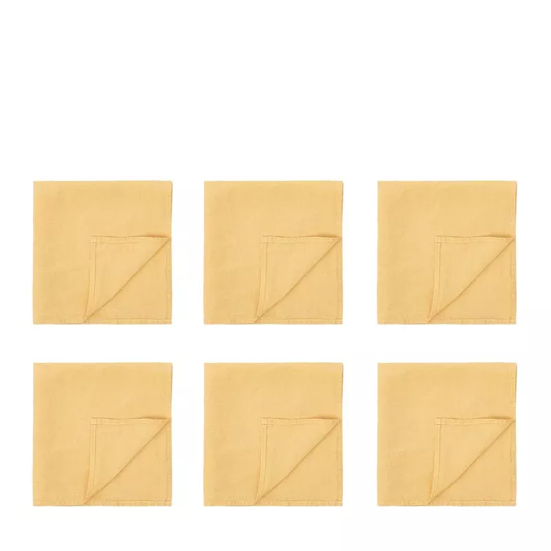 Lemon Linen Napkin 47 x 47cm – Set of 6