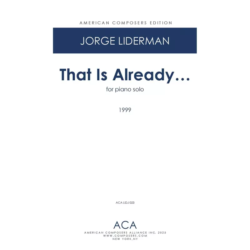 Liderman: That Is Already…