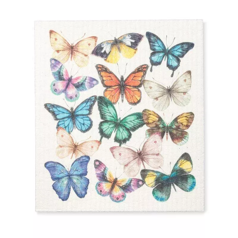 “NEW” Abbott – Swedish Sponge Towel Butterflies