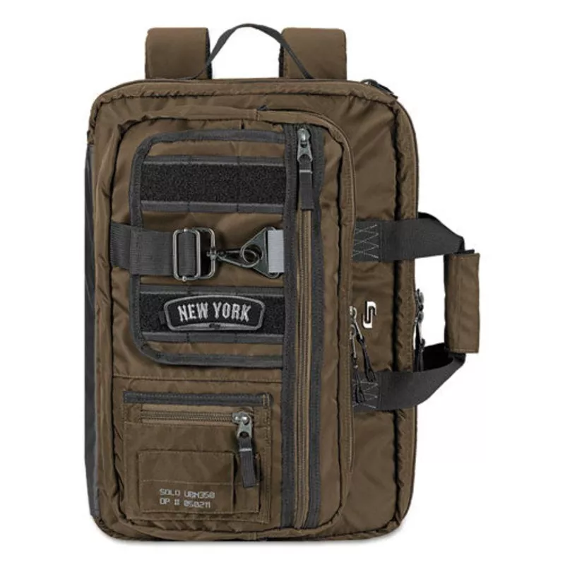 Zone Nylon Briefcase holds Laptops up to 15 1/2″, 12 1/2″ x 17 1/2″ x 7″, Bronze