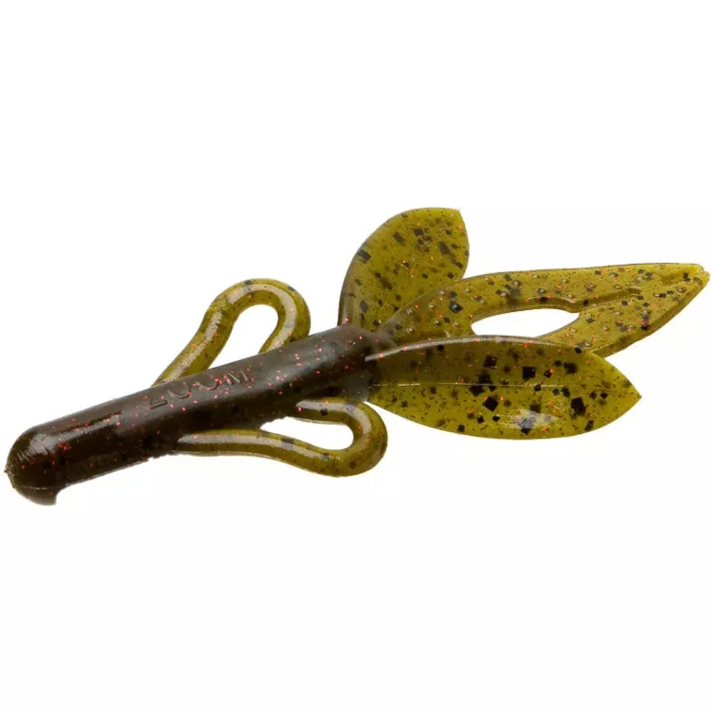 Zoom Super Hog Creature Bait – 4 Inch Black Red Glitter FQ12843521